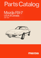 1981-1983 RX-7 Parts Catalog