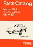 1984-1985 RX-7 Parts Catalog