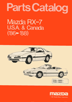 1986-1988 RX-7 Parts Catalog