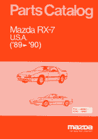 1989-1990 RX-7 Parts Catalog